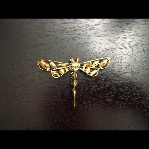 Multi Color Austrian Crystals Fairy Dragonfly Brooch Pin Pendant - Reduced - Picture 5 of 13